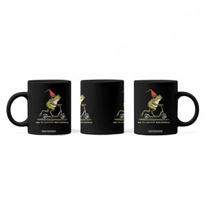 Off To Commit Dad Foolery Coffee Mug Funny Daddy Frog Scooter Fathers Day TS11 Print Your Wear