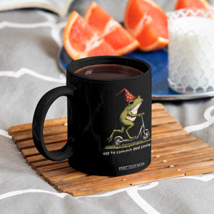 Off To Commit Dad Foolery Coffee Mug Funny Daddy Frog Scooter Fathers Day TS11 Print Your Wear