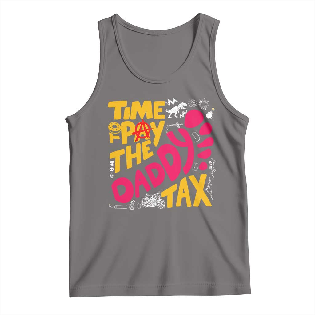 Time To Pay The Daddy Tax Tank Top Dungeon Gamer Dad Father’s Day TS11 Deep Heather Print Your Wear