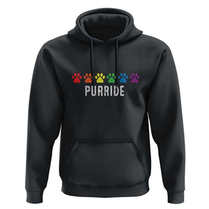 LGBT Cat Hoodie Purride Rainbow Pride Ally TS11 Black Print Your Wear