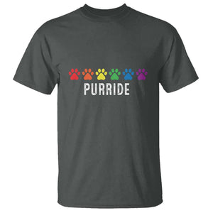 LGBT Cat T Shirt Purride Rainbow Pride Ally TS11 Dark Heather Print Your Wear