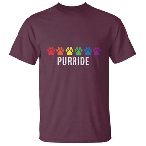 LGBT Cat T Shirt Purride Rainbow Pride Ally TS11 Maroon Print Your Wear