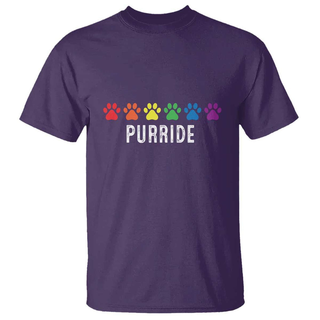 LGBT Cat T Shirt Purride Rainbow Pride Ally TS11 Purple Print Your Wear