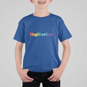 Funny Lesbian T Shirt For Kid Vagitarian LGBT Pride Month TS11 Royal Blue Print Your Wear