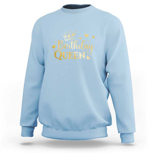 B-Day Girl Sweatshirt Birthday Queen Women Matching TS11 Light Blue Print Your Wear