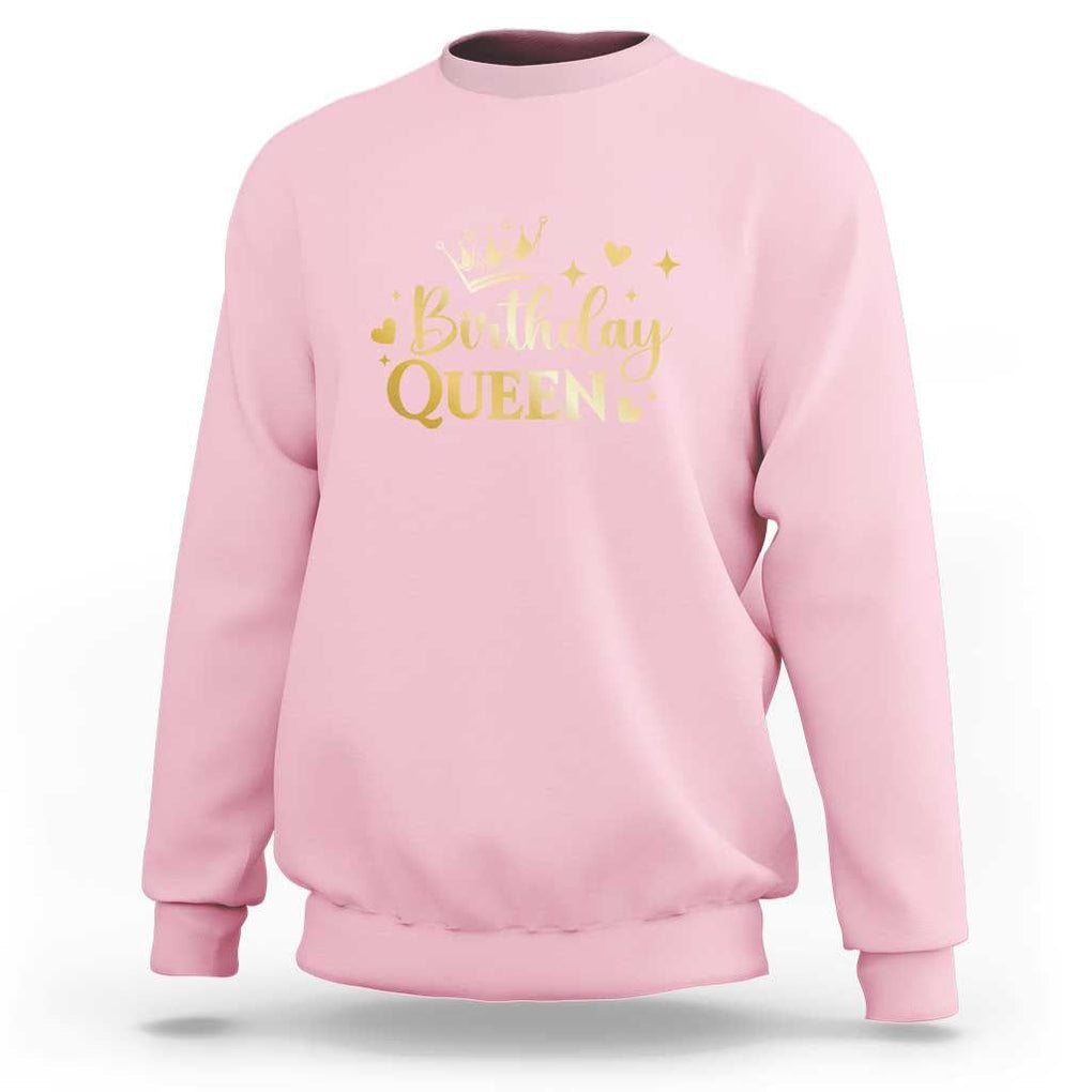 B-Day Girl Sweatshirt Birthday Queen Women Matching TS11 Light Pink Print Your Wear