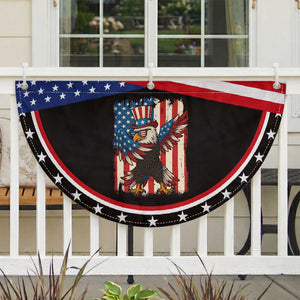 Funny Dabbing American Flag Bald Eagle 4th Of July Patriotic Fan Flag TS11 2pcs pack Classic Black Print Your Wear