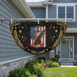 Funny Dabbing American Flag Bald Eagle 4th Of July Patriotic Fan Flag TS11 2pcs pack Vintage Black Print Your Wear