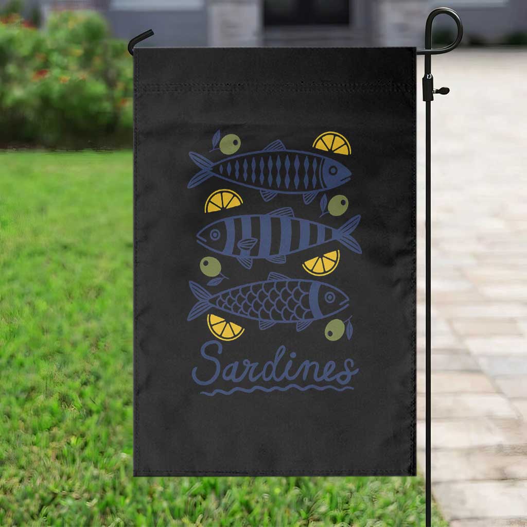 Minimal Sardines Fishermen Aesthetic Retro Garden Flag TS11 Print Your Wear