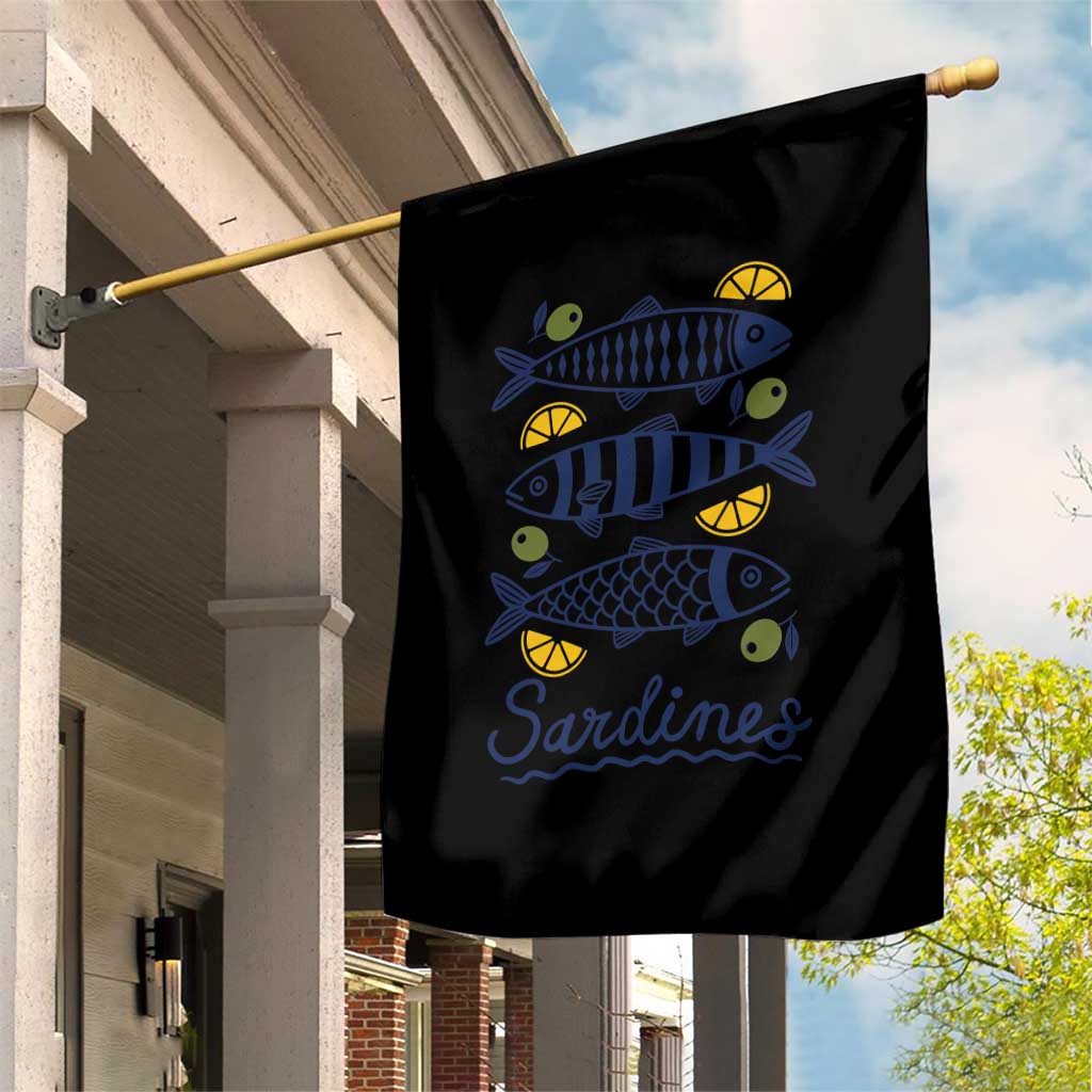 Minimal Sardines Fishermen Aesthetic Retro Garden Flag TS11 Print Your Wear