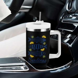 Minimal Sardines Fishermen Aesthetic Retro Tumbler With Handle TS11 Print Your Wear