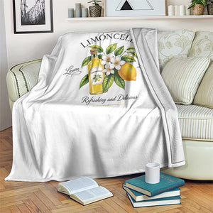 Italian Summer Limoncello Lemon Liqueur Amalfi Italy Throw Blanket TS11 Print Your Wear