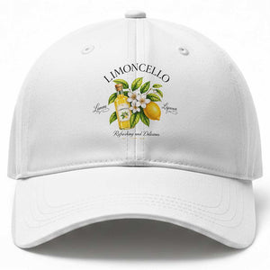 Italian Summer Limoncello Lemon Liqueur Amalfi Italy Baseball Cap TS11 Print Your Wear