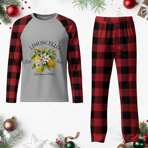 Italian Summer Limoncello Lemon Liqueur Amalfi Italy Plaid Pajama Set TS11 Buffalo Plaid Print Your Wear