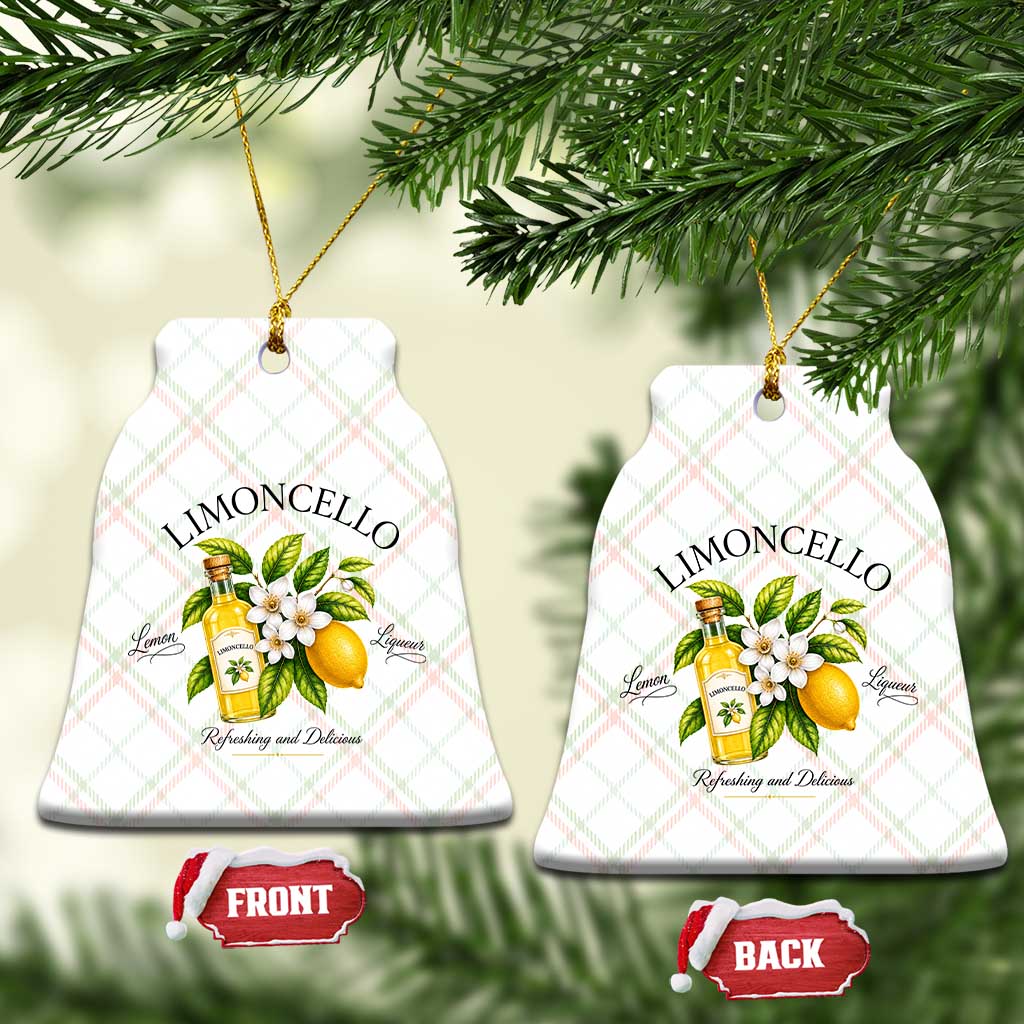 Italian Summer Limoncello Lemon Liqueur Amalfi Italy Ceramic Ornament TS11 Print Your Wear