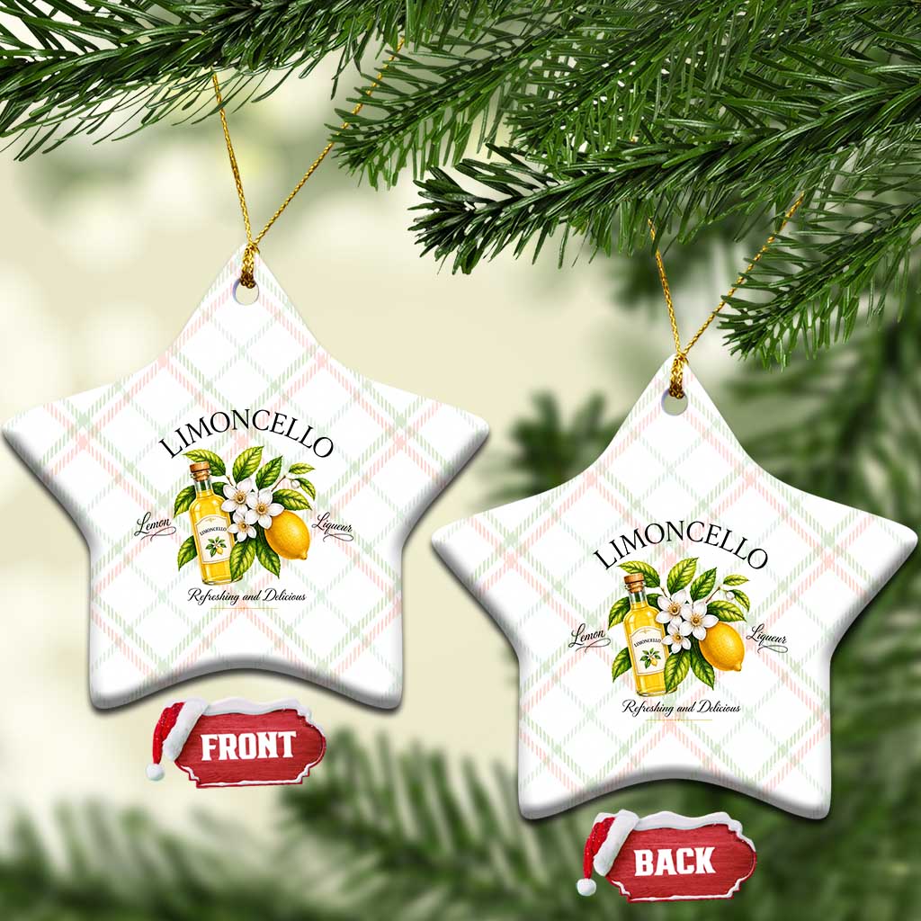 Italian Summer Limoncello Lemon Liqueur Amalfi Italy Ceramic Ornament TS11 Print Your Wear