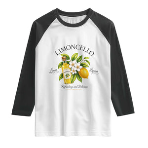 Italian Summer Limoncello Lemon Liqueur Amalfi Italy Raglan Shirt TS11 White Black Print Your Wear