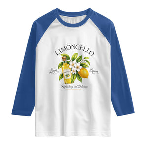 Italian Summer Limoncello Lemon Liqueur Amalfi Italy Raglan Shirt TS11 White Royal Print Your Wear