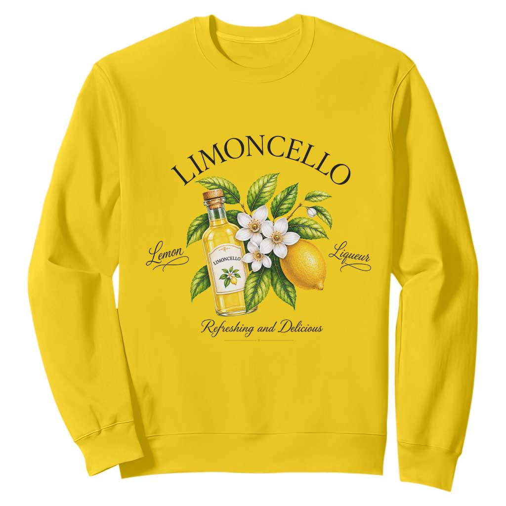 Italian Summer Limoncello Lemon Liqueur Amalfi Italy Sweatshirt TS11 Daisy Print Your Wear