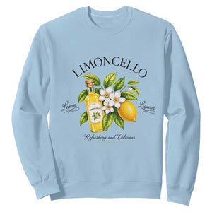 Italian Summer Limoncello Lemon Liqueur Amalfi Italy Sweatshirt TS11 Light Blue Print Your Wear