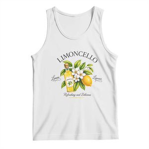 Italian Summer Limoncello Lemon Liqueur Amalfi Italy Tank Top TS11 White Print Your Wear
