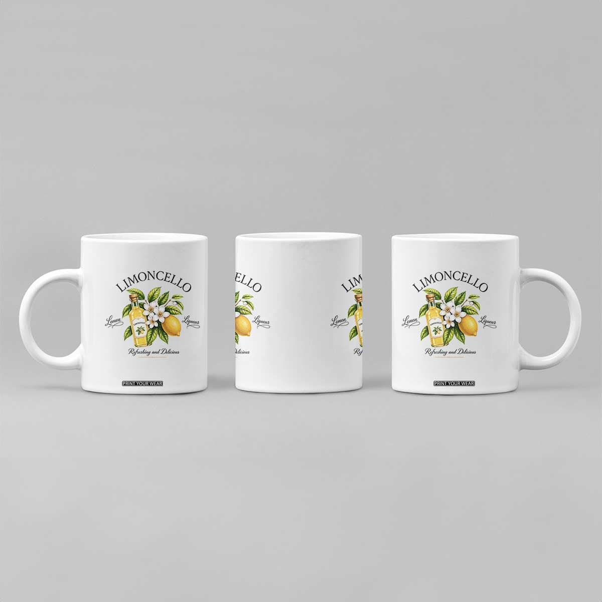 Italian Summer Limoncello Lemon Liqueur Amalfi Italy Coffee Mug TS11 Print Your Wear