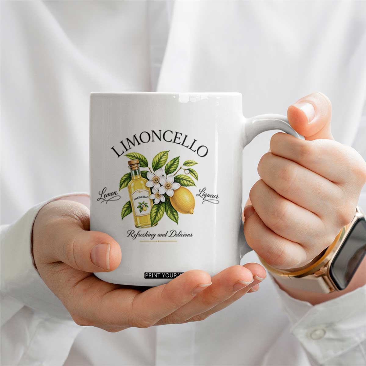 Italian Summer Limoncello Lemon Liqueur Amalfi Italy Coffee Mug TS11 Print Your Wear
