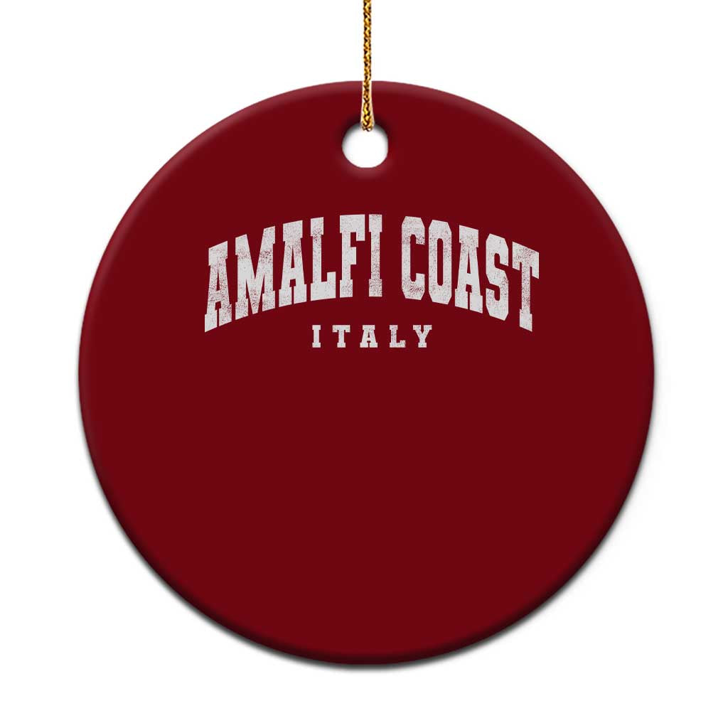 Amalfi Coast Italy Vintage Travel Souvenirs Ceramic Ornament TS11 1pc Red Print Your Wear