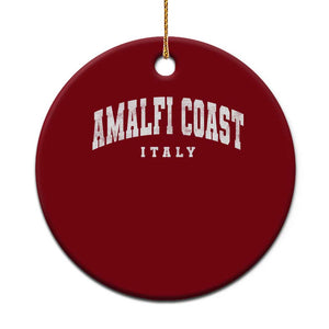 Amalfi Coast Italy Vintage Travel Souvenirs Ceramic Ornament TS11 1pc Red Print Your Wear