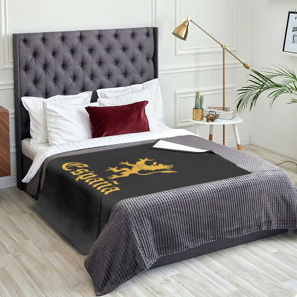 Espana Spain Lion Symbol Spanish Spaniard Pride Throw Blanket TS11 Print Your Wear