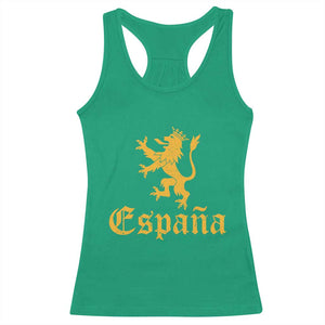 Espana Spain Lion Symbol Spanish Spaniard Pride Racerback Tank Top TS11 Irish Green Print Your Wear