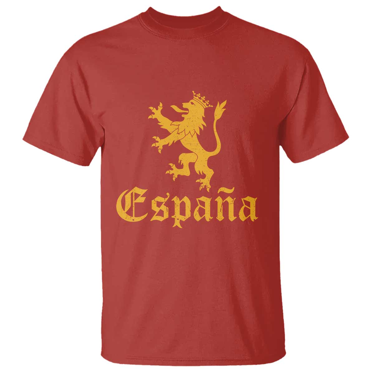 Espana Spain Lion Symbol Spanish Spaniard Pride T Shirt TS11 Red Print Your Wear