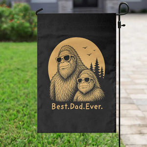 Vintage Best Dad Ever Bigfoot Papa Fathers Day Garden Flag TS11 Print Your Wear