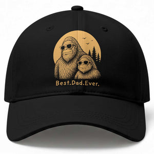 Vintage Best Dad Ever Bigfoot Papa Fathers Day Baseball Cap TS11 Print Your Wear