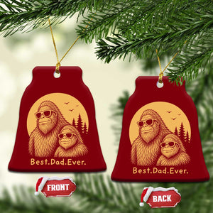 Vintage Best Dad Ever Bigfoot Papa Fathers Day Ceramic Ornament TS11 Print Your Wear