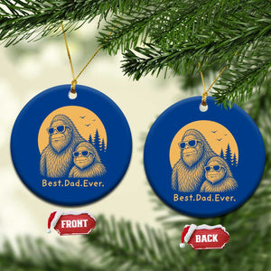 Vintage Best Dad Ever Bigfoot Papa Fathers Day Ceramic Ornament TS11 1pc Blue Print Your Wear