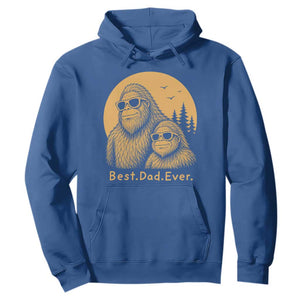 Vintage Best Dad Ever Bigfoot Papa Fathers Day Hoodie TS11 Royal Blue Print Your Wear