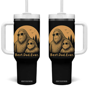 Vintage Best Dad Ever Bigfoot Papa Fathers Day Tumbler With Handle TS11 One Size: 40 oz Black Print Your Wear