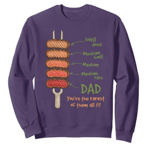 Grill Dad Sweatshirt You're The Rarest of Them All BBQ Father TS11 Purple Print Your Wear