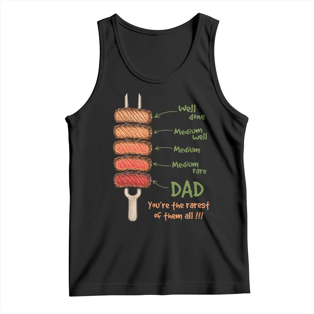 Grill Dad Tank Top You're The Rarest of Them All BBQ Father TS11 Black Print Your Wear