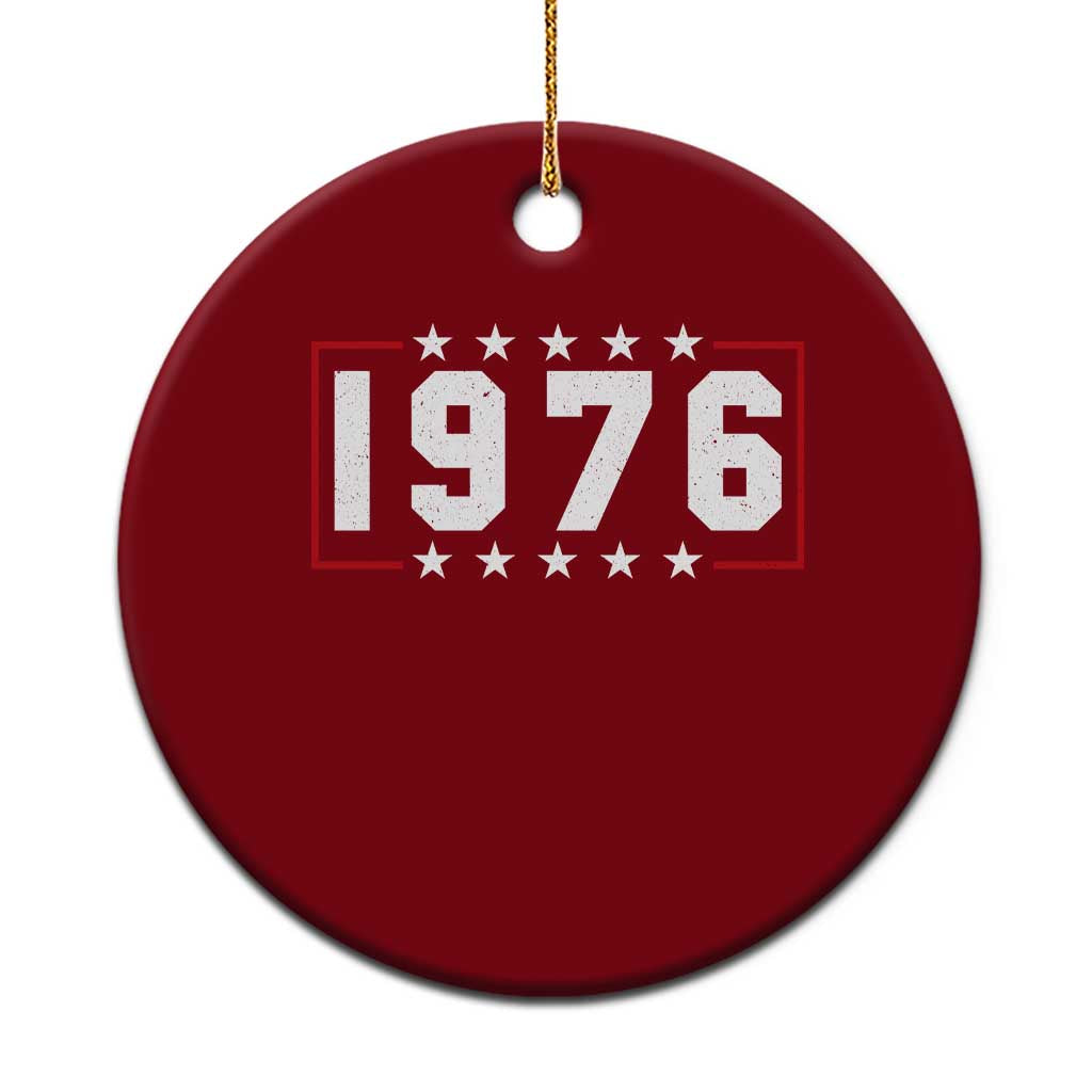 50th Birthday Ceramic Ornament Vintage 1976 50 Years Old Birthday Stars And Stripes TS11 1pc Red Print Your Wear
