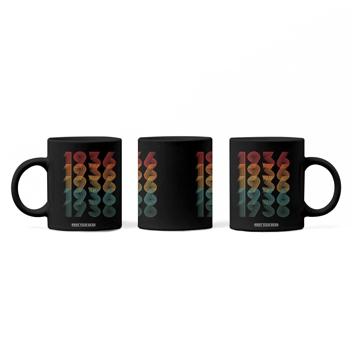 90th Birthday Coffee Mug Vintage 1936 Retro 90 Years Old Birthday TS11 Print Your Wear