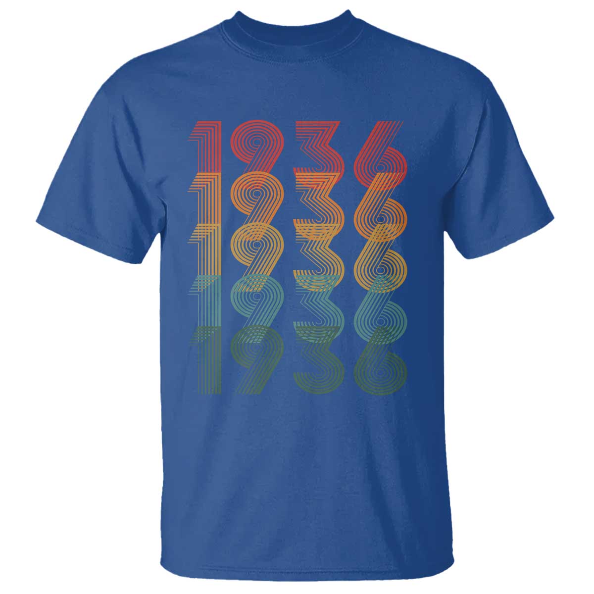 90th Birthday T Shirt Vintage 1936 Retro 90 Years Old Birthday TS11 Royal Blue Print Your Wear