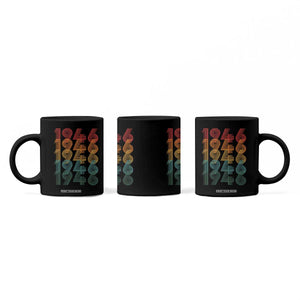 80th Birthday Coffee Mug Vintage 1946 Retro 80 Years Old Birthday TS11 Print Your Wear