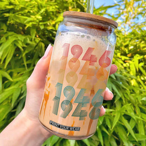 80th Birthday Glass Can Vintage 1946 Retro 80 Years Old Birthday TS11 Black Print Your Wear