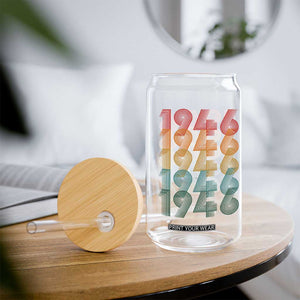 80th Birthday Glass Can Vintage 1946 Retro 80 Years Old Birthday TS11 Print Your Wear