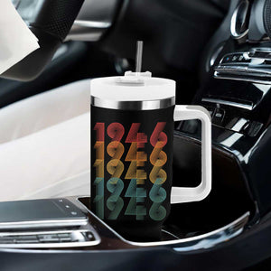 80th Birthday Tumbler With Handle Vintage 1946 Retro 80 Years Old Birthday TS11 Print Your Wear