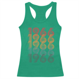 60th Birthday Racerback Tank Top Vintage 1966 Retro 60 Years Old Birthday TS11 Irish Green Print Your Wear