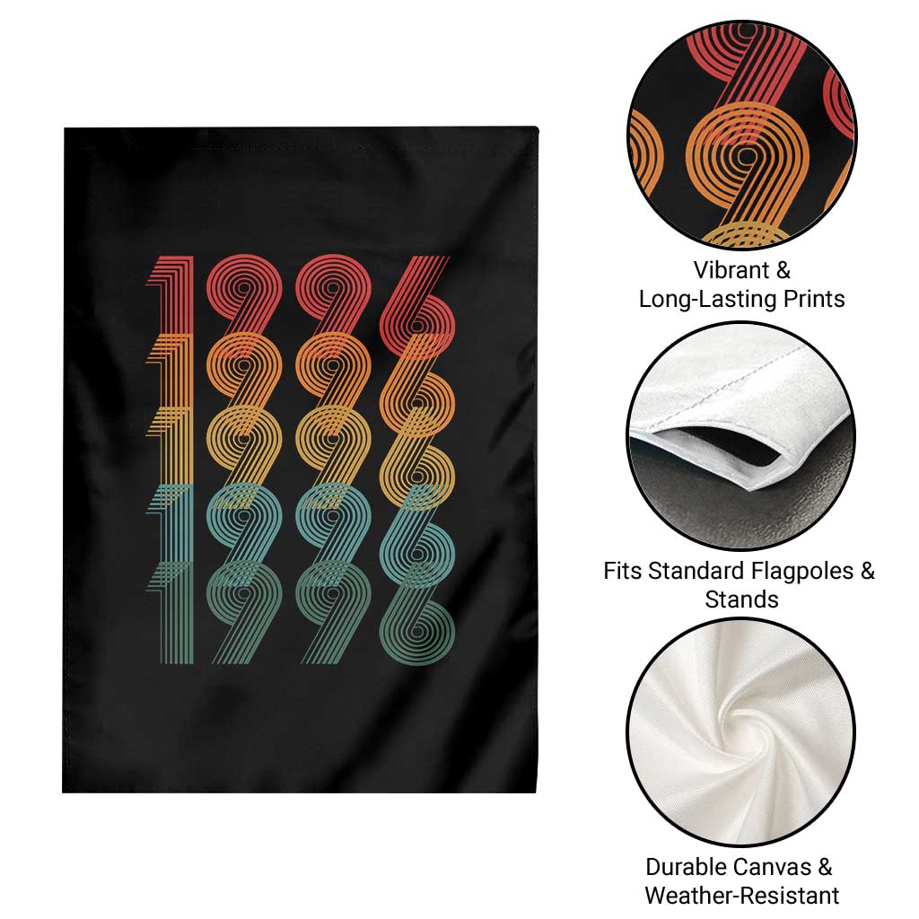 30th Birthday Garden Flag Vintage 1996 Retro 30 Years Old Birthday TS11 Print Your Wear