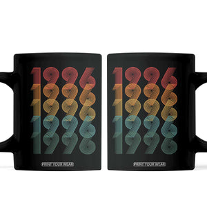30th Birthday Coffee Mug Vintage 1996 Retro 30 Years Old Birthday TS11 Black Print Your Wear
